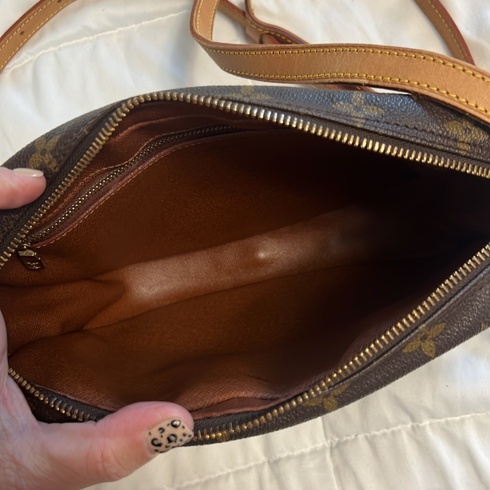 Authentic Louis Vuitton Jeune Fille GM Crossbody  Brown Coated Monogram - Picture 6 of 10